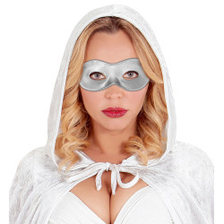 Stříbrná škraboška látková